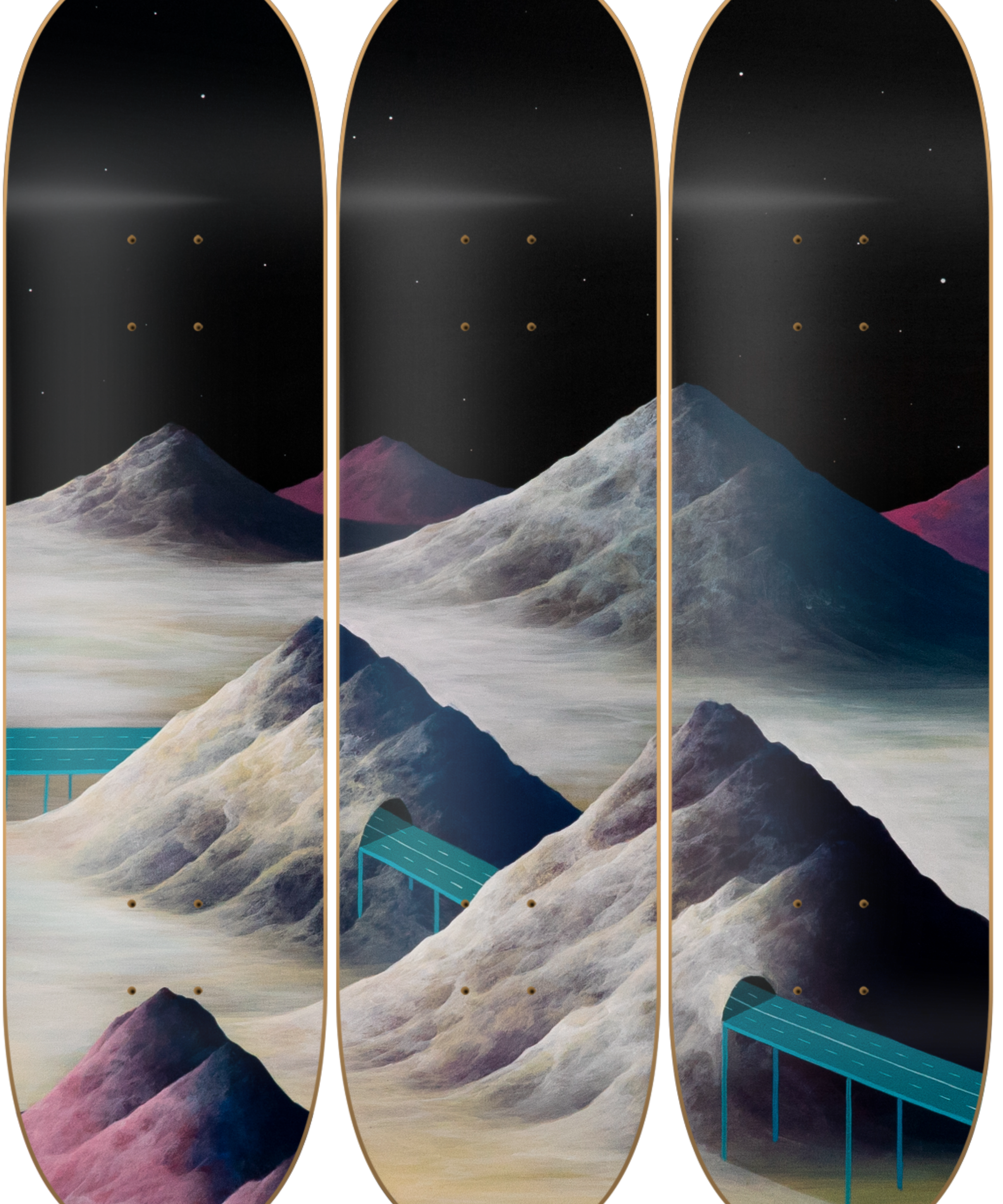 Marte - Matias Santa Maria - obra de Matías Santa María en skate decorativo vista 2