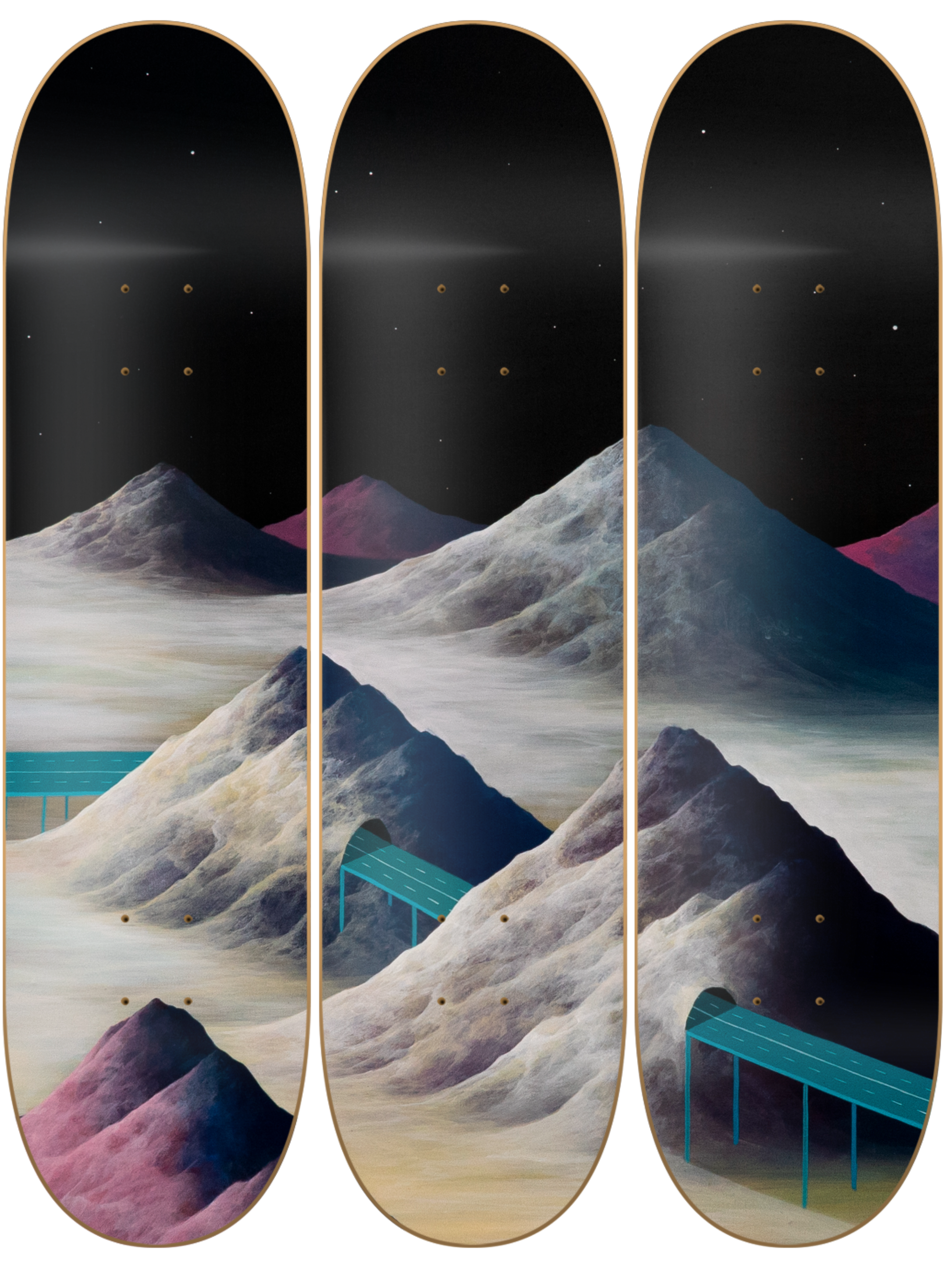 Marte - Matias Santa Maria - obra de Matías Santa María en skate decorativo vista 2