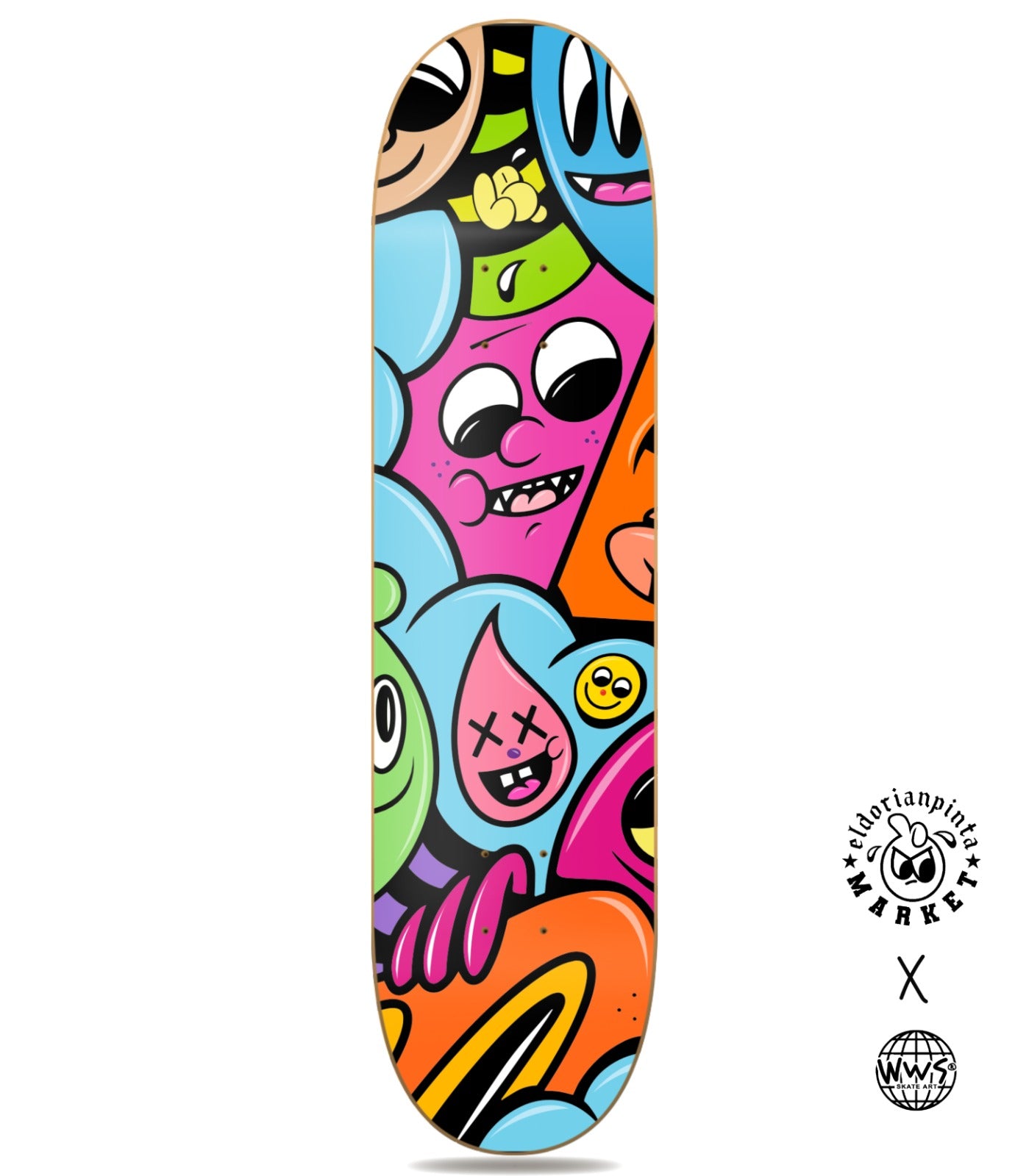 El Dorian 3 - arte mural en skate de pared vista 2