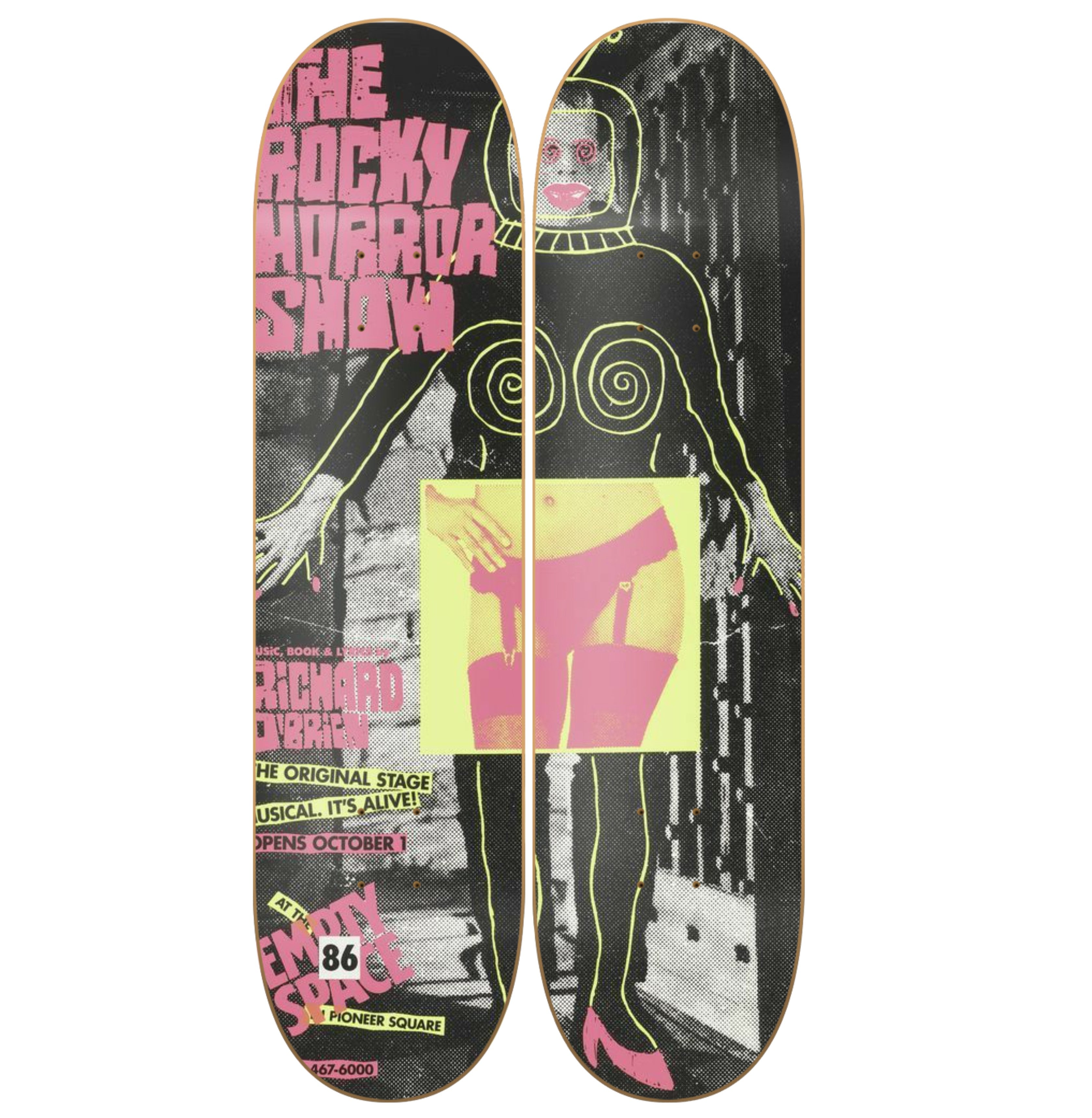 Horror Show - skate decorativo diseño de pared vista 2