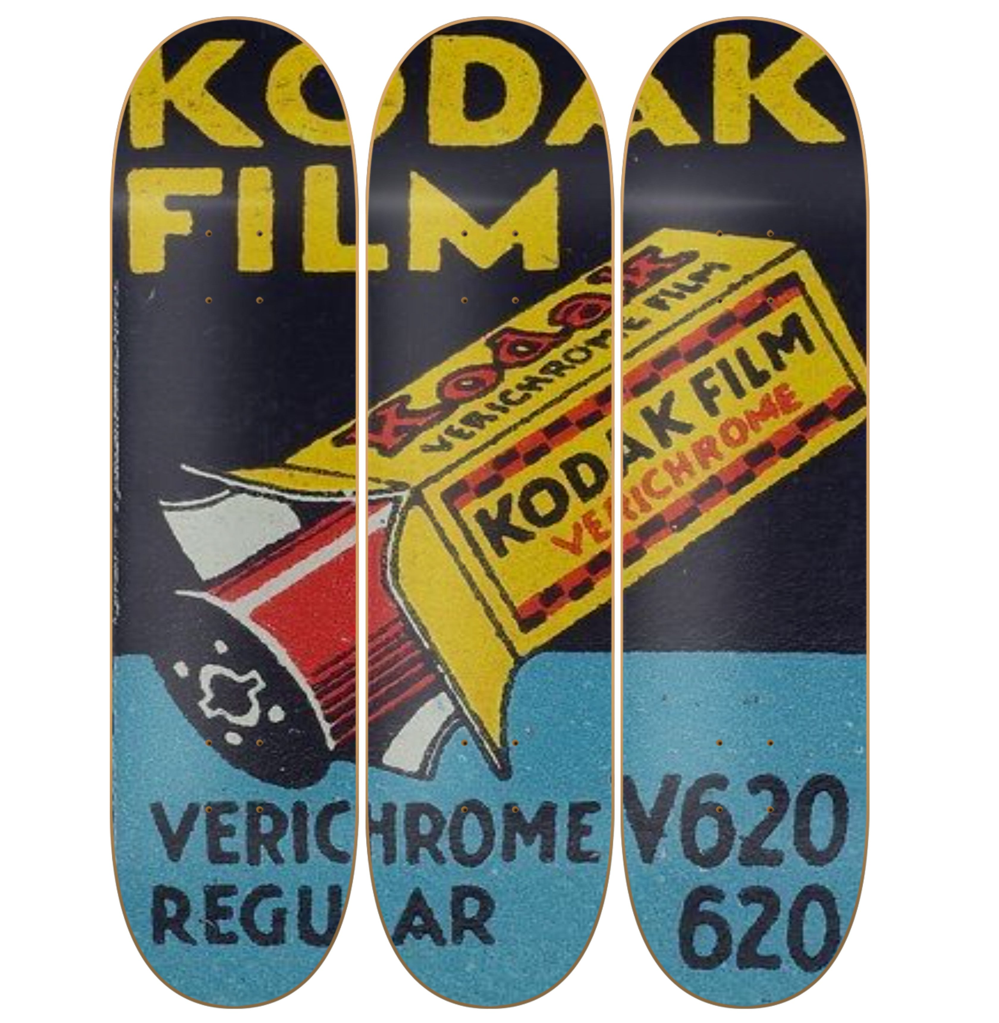 Kodak - skate decorativo diseño de pared vista 2