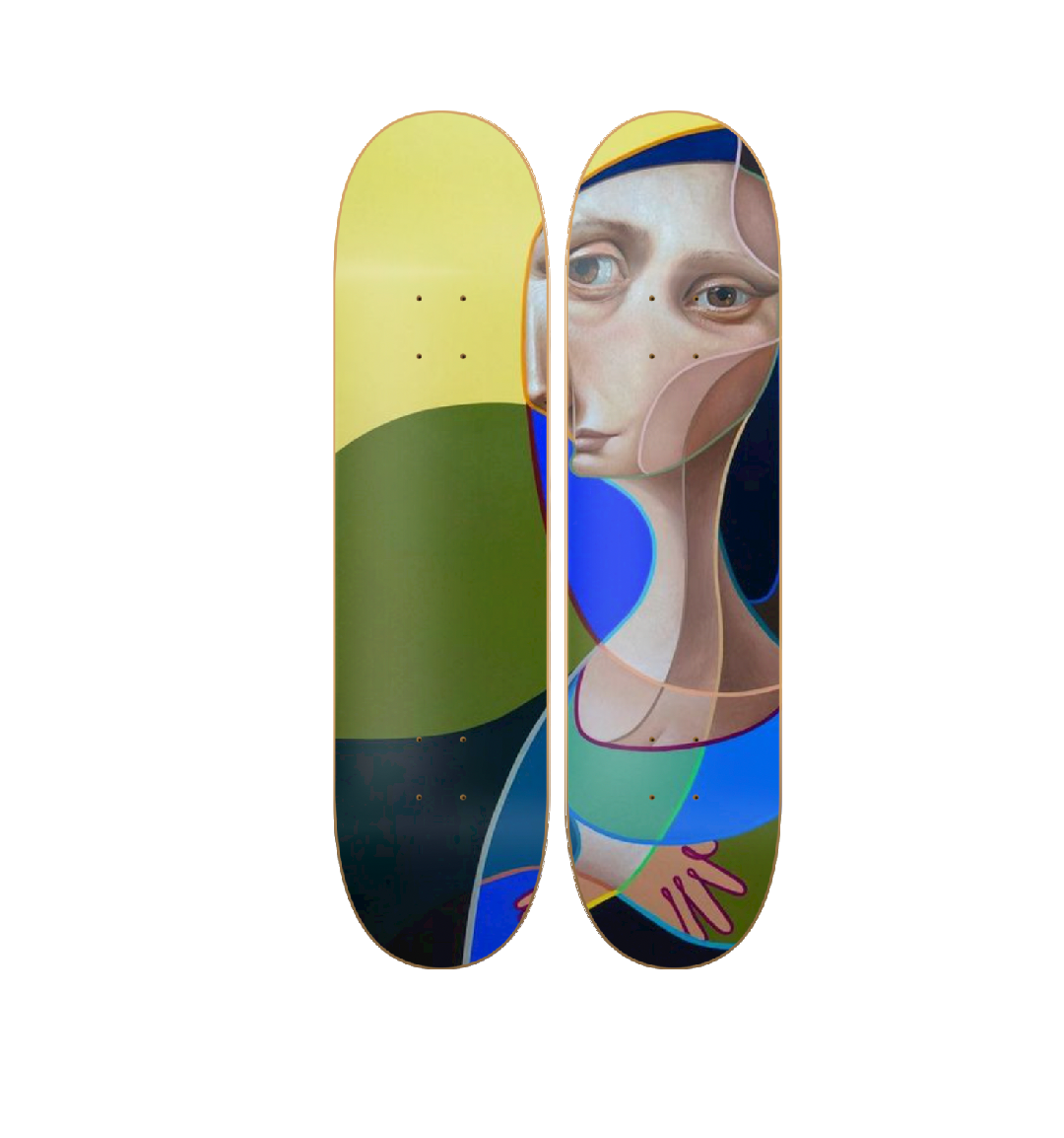 Lines - arte mural en skate de pared vista 2