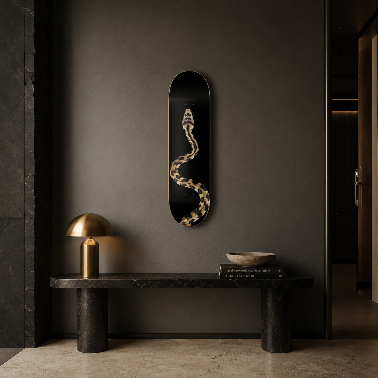 Snake - skate decorativo animales de pared