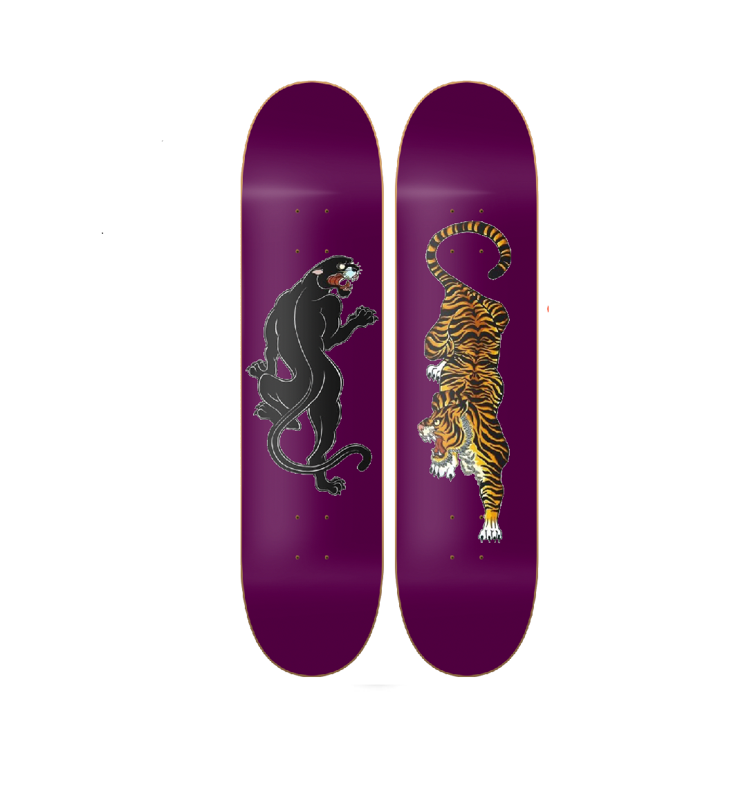 Panter & Tiger - skate decorativo animales de pared vista 2