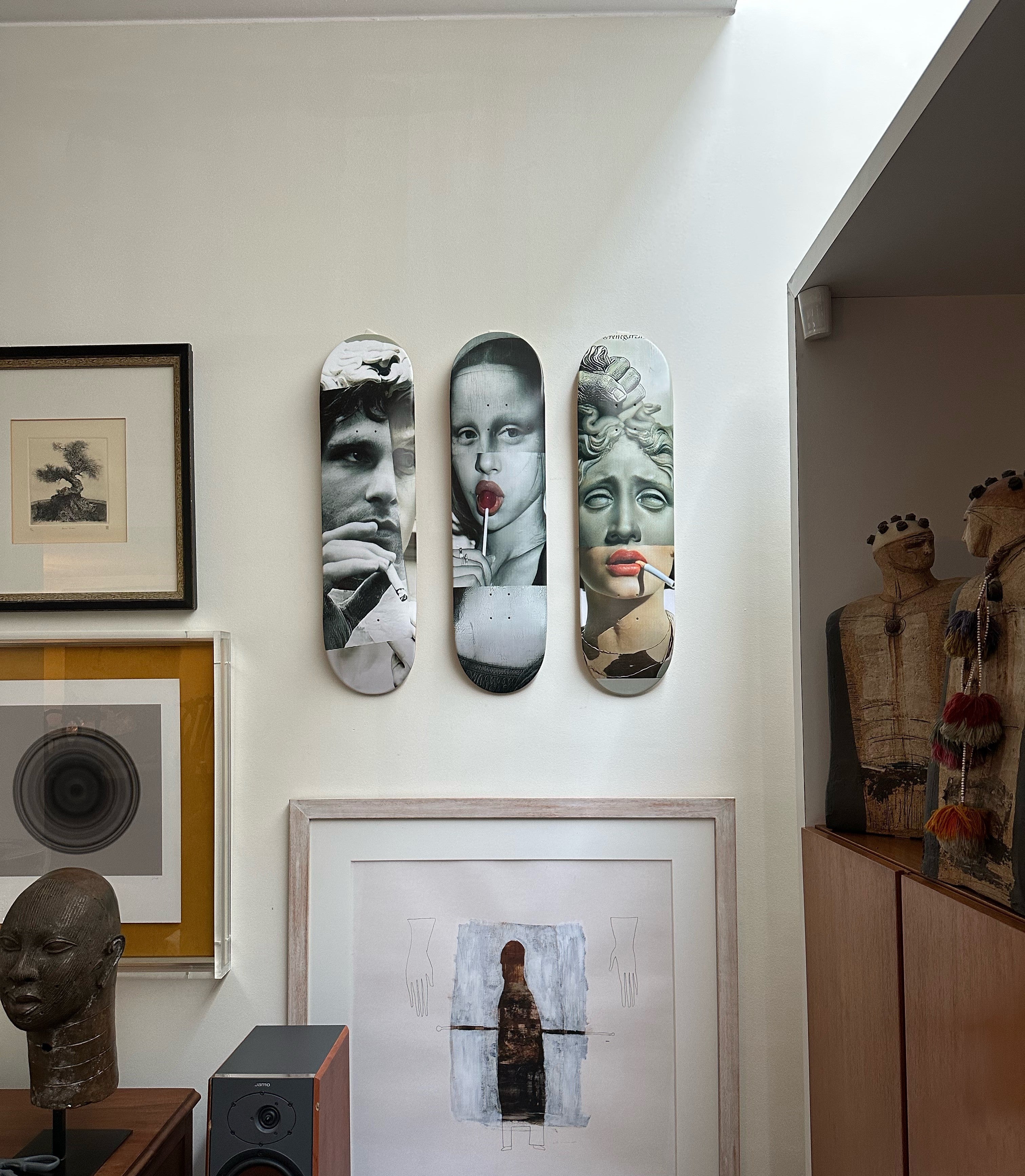 Skates decorativos Wonder Wall Studio en pared